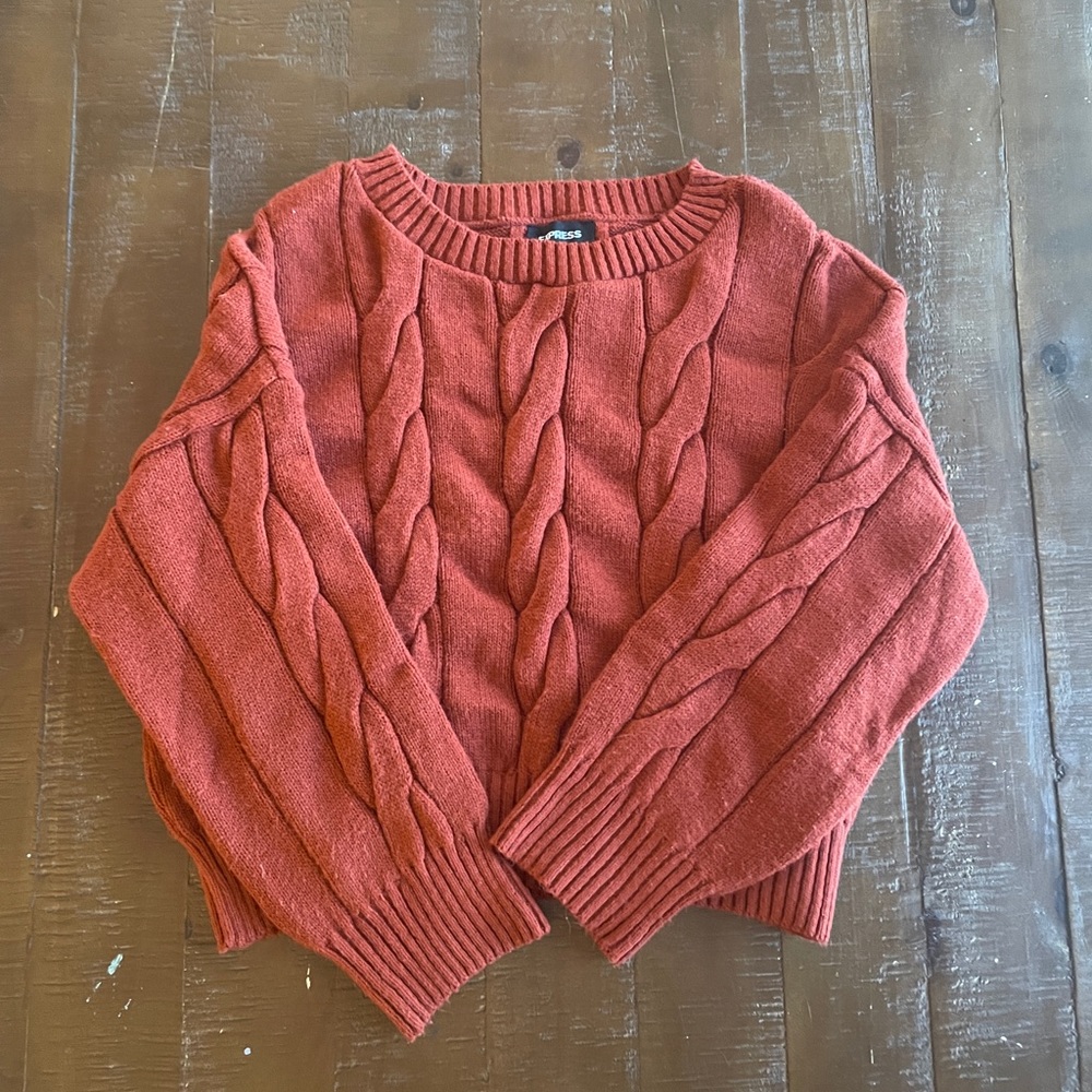 Express Burgundy XS Sweater
